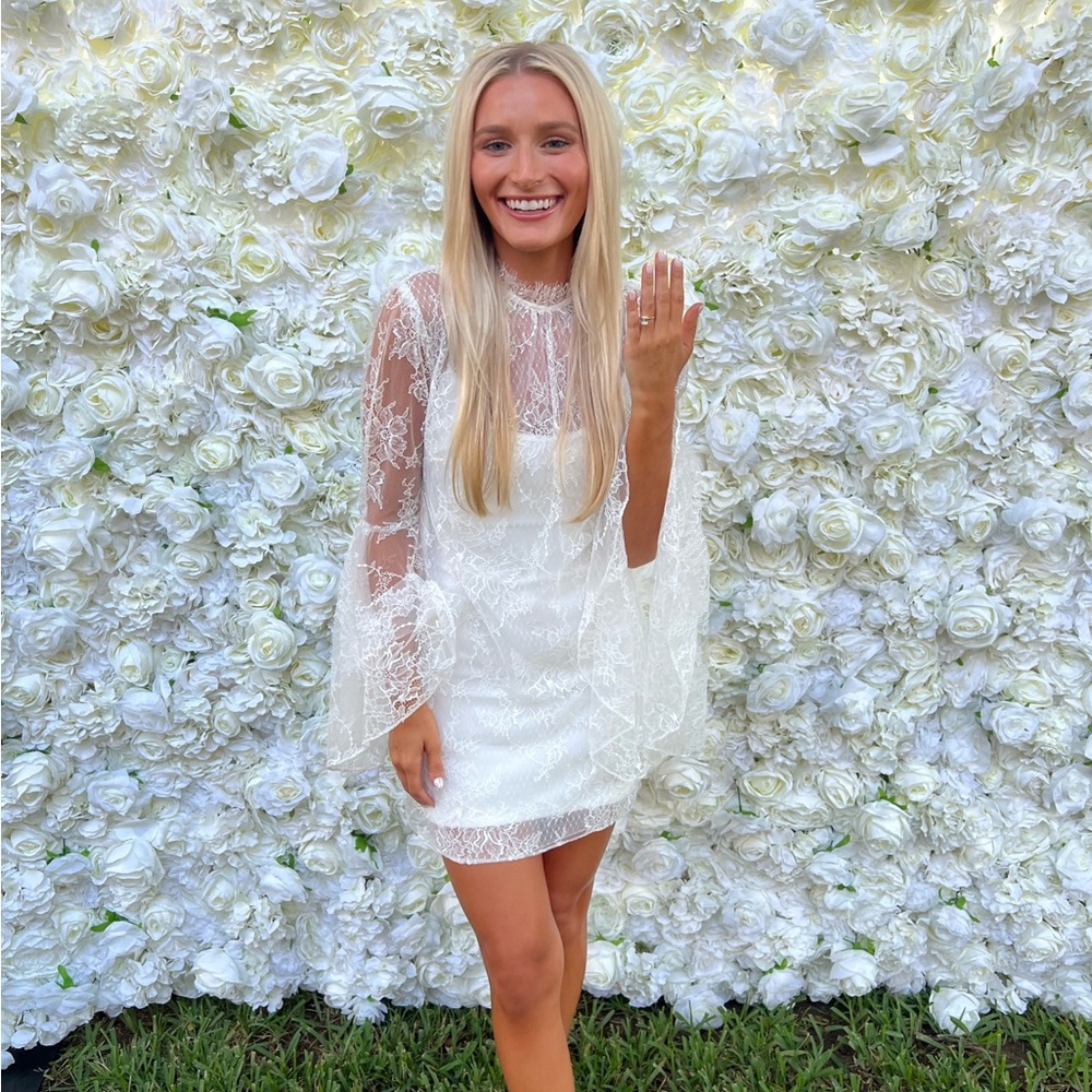 Katie May White Lace Mini Dress